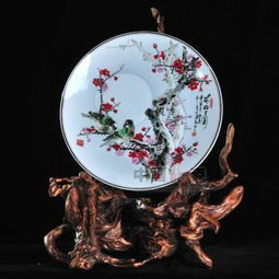 中国龙瓷德化白瓷 高档陶瓷工艺品艺术陶瓷装饰 礼品摆件 花好月圆 14寸